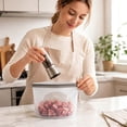 thumbnail image 4 of Reusable Silicone Food Storage Bag Clear Window Design Airtight Seal Refrigerator Freezer Food Pouch, 4 of 4