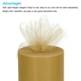 thumbnail image 3 of Unique Bargains 200 Yards Tulle Ribbon Rolls Netting Fabric Spools 6' Amber Yellow for Christmas Wrapping Wedding DIY, 3 of 5