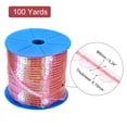 thumbnail image 2 of Unique Bargains 100Yards 6mm Flat Sequin Strip Spangle Paillette String Sequin Trim Clear Purple, 2 of 6