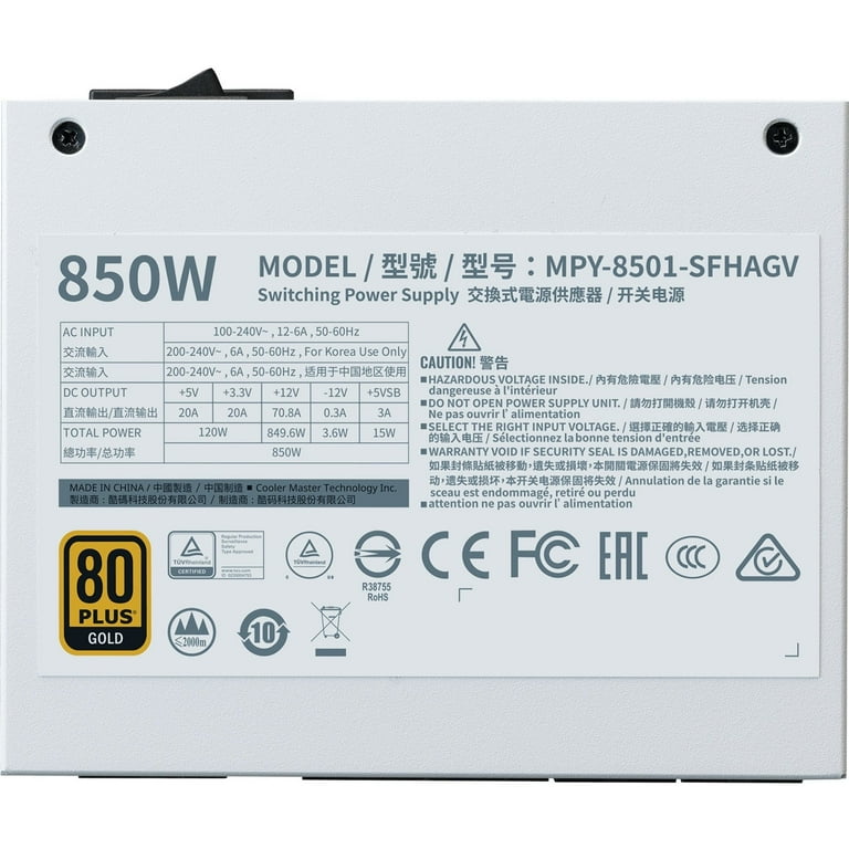 V850 SFX Gold 850W Full-Modular 80 Plus Gold SFX Power