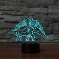 thumbnail image 4 of YSITIANNA 3D Dinosaur Night Light Animal Table Desk Optical Illusion Lamps 7 Color Changing Lights LED Table Lamp Xmas Home Love Birthday Children Kids Decor Toy Gift STNL#3620, 4 of 5