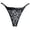 Grey, variant on Lace Thongs for Women with Rhinestone Strap,Sexy Underwear,Seamless ,Breathable Panties (Grey, One Size)