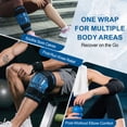 thumbnail image 3 of Rebelduck Knee Ice Pack Wrap, 45-Min Cold Therapy, Reusable Gel for Thighs, Elbows, Calves & Legs, 12"x9.5" Ice Grid Design, 3 of 6
