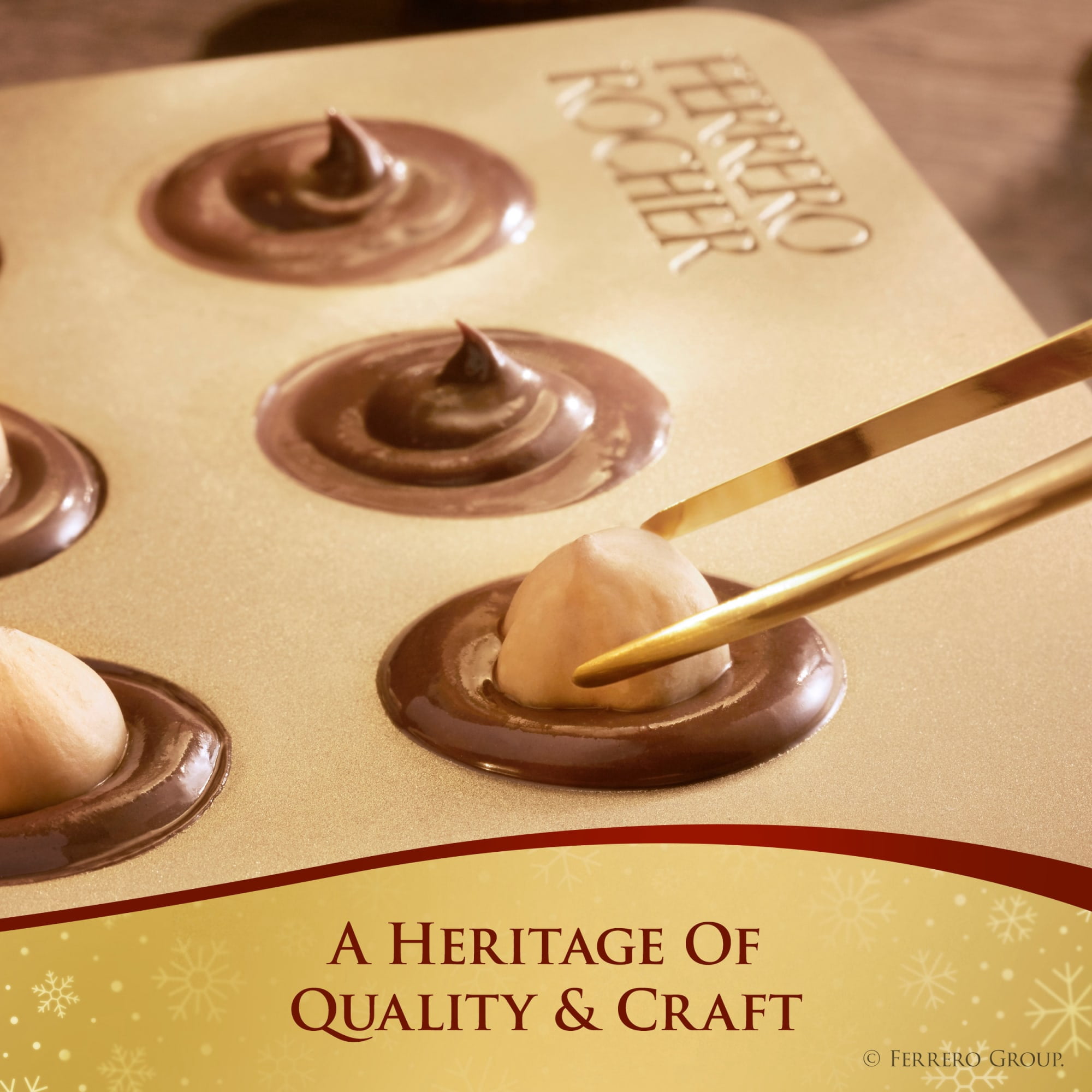 (2 pack) Ferrero Rocher, Fine Hazelnut Chocolates, Individually Wrapped, 12-Count Holiday Chocolate Gift Box, 5.3 oz