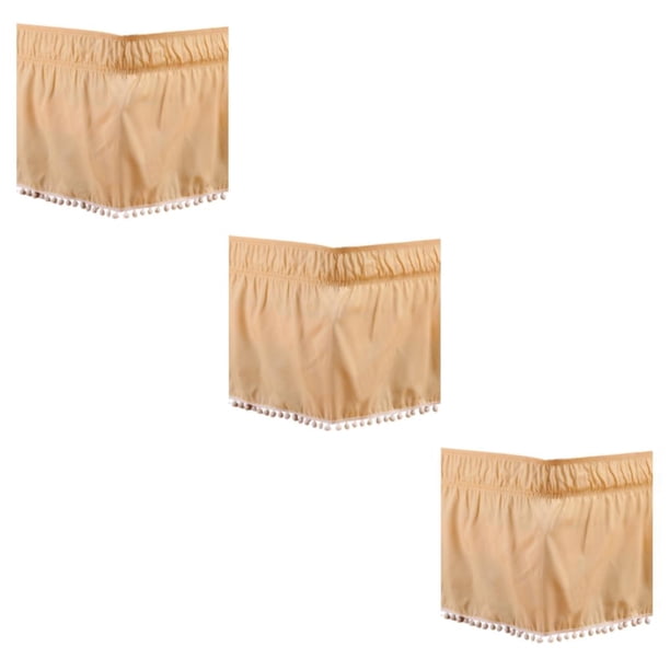Moyic Poliéster Elegantes Faldones De Cama Elegantes, Duraderos Y Fáciles De Limpiar Alrededor De La Cenefa De La Cama Sábana Beige Type1 NO1
