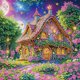 thumbnail image 1 of 5D DIY Parcial Especial en Forma Taladro Diamante Pintura La Casa 30x30cm, 1 of 9