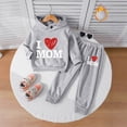 thumbnail image 2 of Gerichy Toddler Baby Girl Fall Winter Clothes Outfits Funny Letter 2T 3T 4T 5T 6T 7T Girls Hoodie Sweatshirt Pant Set, 2 of 5