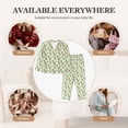 thumbnail image 7 of Lsque Flower With Ladybug Pattern Long Sleeve Pajama Set for Women - Soft 2-Piece Sleepwear and Loungewear Set with Pockets, Comfy Nightwear-Small, 7 of 7