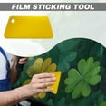 thumbnail image 6 of SEANATIVE Truck Rear Window Decal 66.9" x 22.4" Easy to Install Car Decor St. Patrick's Day Graphic Decal for Pickup Truck SUV Back Window, Cartoon Highland Cow Shamrock Green, 6 of 7