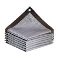 thumbnail image 2 of Premium Aluminum Foil Sunshade Net 78x78" or 118x118" - UV Protection Mesh Screen for Garden Patio Balcony Greenhouse - Heat Reflective Weather Resistant Shade Cloth with Breathable Design - Silver, 2 of 6
