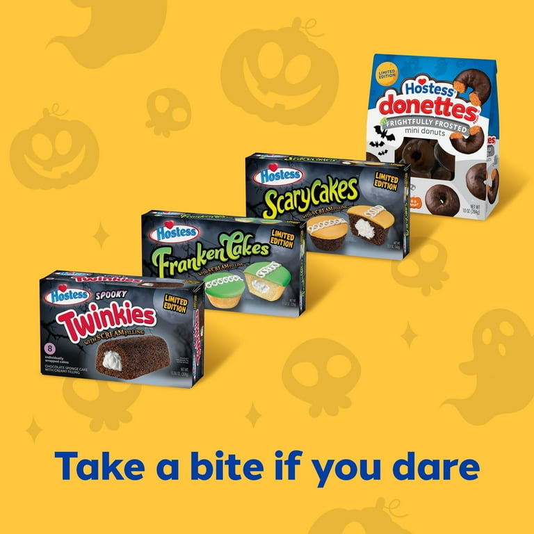 Hostess Spooky Twinkies, Chocolate Sponge Cake with Creamy Filling