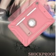 thumbnail image 5 of iPad Air 1 Case, iPad 9.7 Case 5th Generation, Dual Layer Shockproof Lightweight Hybrid Rugged Kickstand Protective Cover with Pencil Holder, Rose Gold, 5 of 5