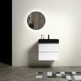 thumbnail image 2 of Melamine Vanity with Black Basin - Smooth Drawer Closing - Small Bathroom - Stylish Upgrade, 2 of 4