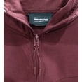thumbnail image 3 of Pink Dolphin Men's Wave Zip Up Activewear Hoodie Jacket (X-Large, Burgundy/White), 3 of 3