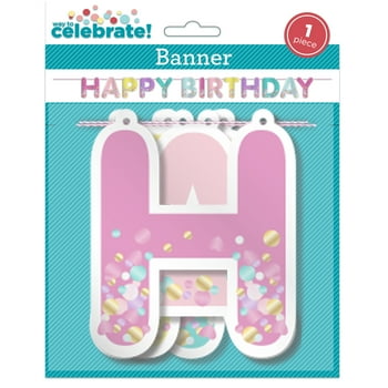 Way To Celebrate! Birthday Confetti Banner