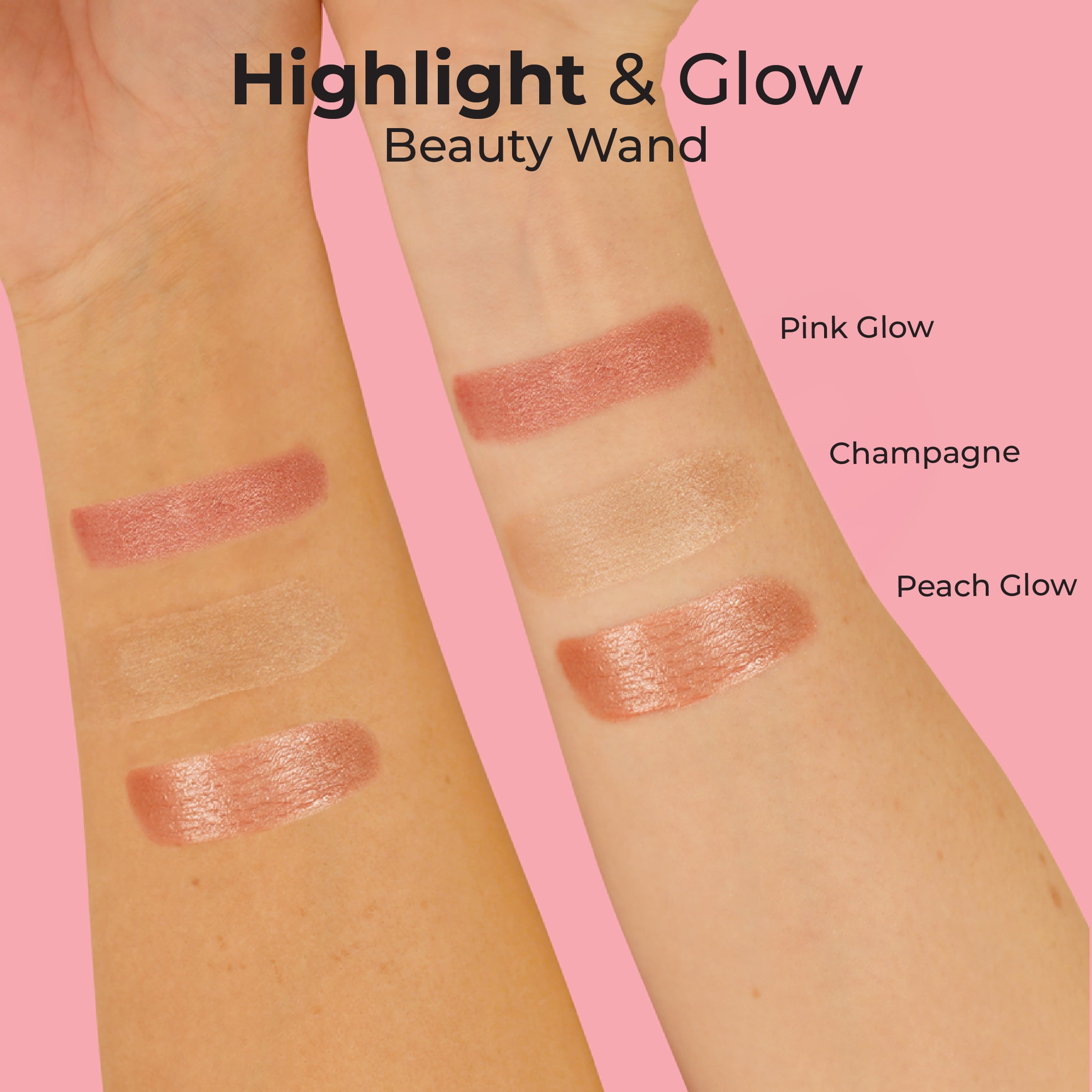 MCoBeauty - Highlight & Glow Beauty Wand - Champagne Glow / Champagne