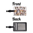 thumbnail image 4 of Sweet Japanese Bobtail Cats Faux Leather Travel Luggage Tag, 4 of 7