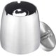 thumbnail image 1 of Cenicero grande a prueba de viento, cenicero de acero inoxidable con tapa antiolor, cenicero portátil para interior y exterior (plateado) (grande), 1 of 5