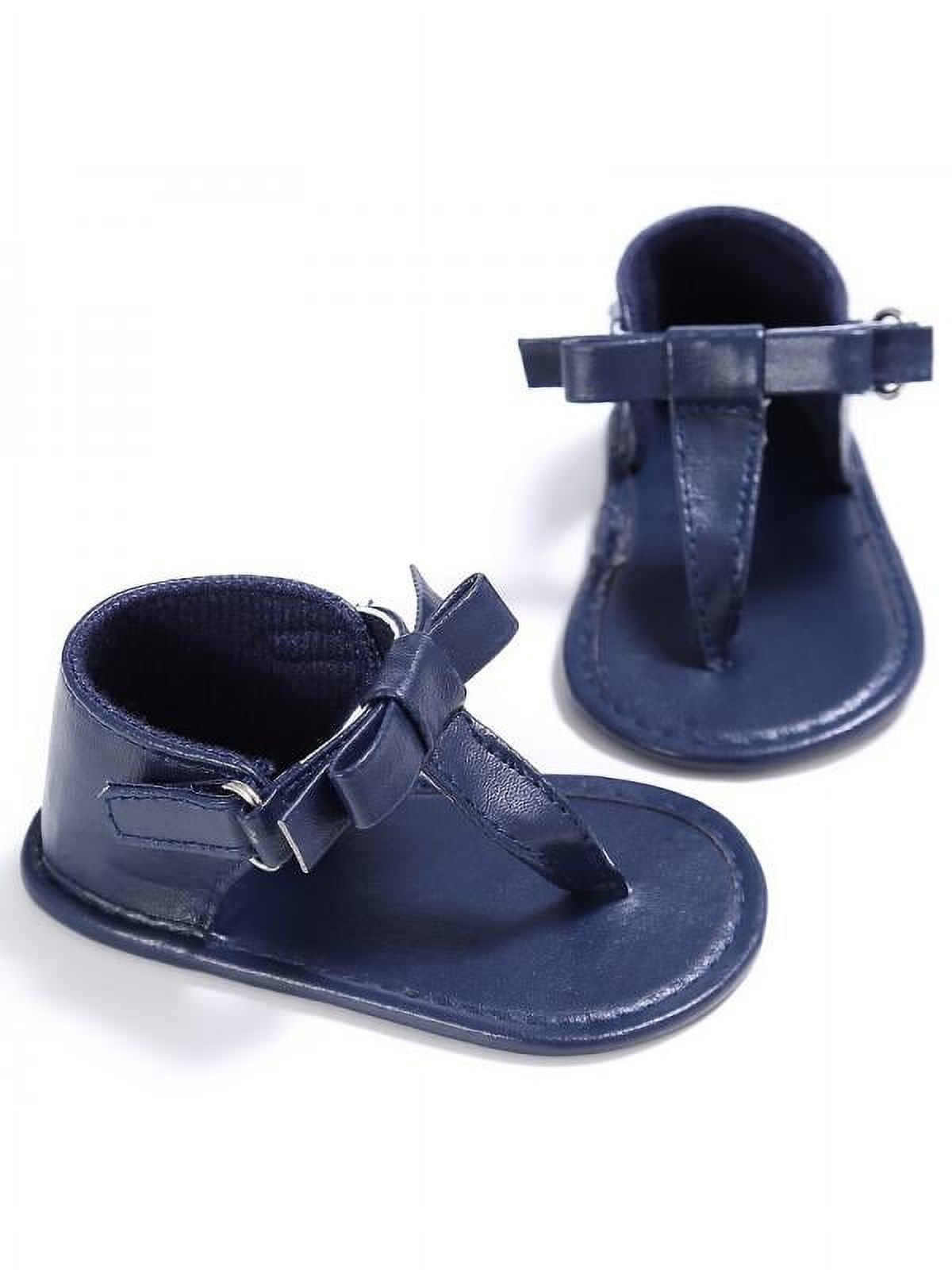 Ochine Newborn PU Leather Soft Shoes Summer Baby Casual Flower Toddler Prewalker Sandals - image 2 of 6