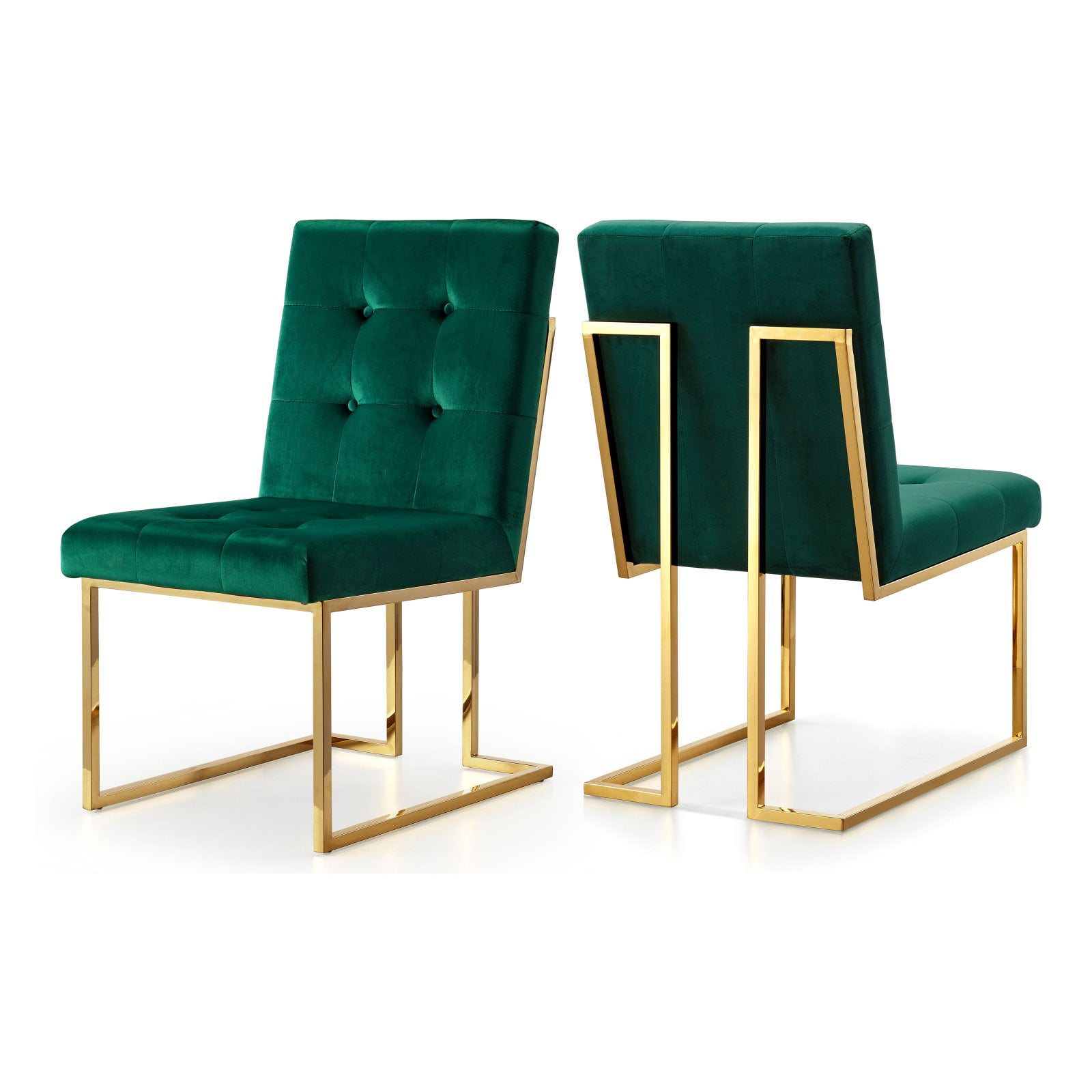 Meridian Furniture Inc Pierre Velvet Dining Chair Set of 2