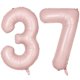 thumbnail image 1 of Globo LVMOQIQIU de 40 cm, color rosa, número 37, 2 unidades, 1 of 7