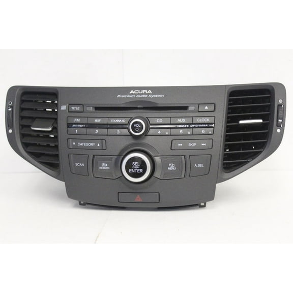 2009-2011 Acura Tsx Xm Radio Stereo Wma Mp3 Cd Player 39100-Tl2-A000