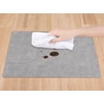 thumbnail image 3 of Unique Bargains Faux Leather Table Placemats for Kitchen Dining Table Light Light Gray, 3 of 7