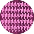 thumbnail image 1 of Ahgly Company Indoor Round Abstract Pink Modern Area Rugs, 3' Round, 1 of 4