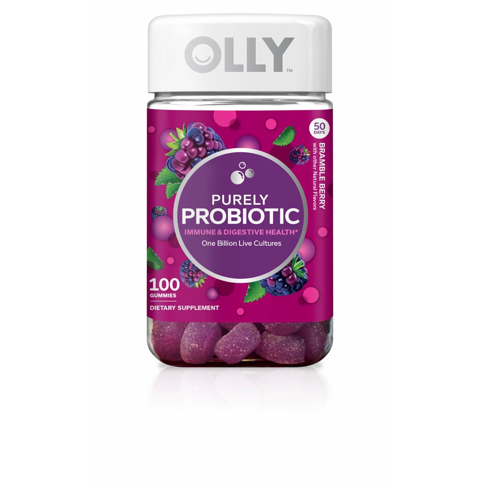 OLLY Purely Probiotic Immune and Digestive health 100 Gummies