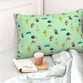 thumbnail image 4 of Lsque Pikmin Pattern Bedding Waterproof Pillow Protector Zippered Queen – Bed Bug Proof Pillow Encasement-16"x24", 4 of 6