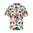 thumbnail image 3 of Bixox Men's Hawaiian Shirts Men's Mexican Bright Style Print Short-Sleeve Shirt-X-Large, 3 of 8