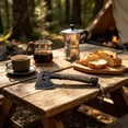 thumbnail image 4 of Hacha de camping con llave hexagonal | Hacha pequeña de supervivencia para partir leña al aire libre | Hacha de bushcraft para mochileros con funda para cortar leña menuda, 4 of 6