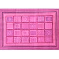 thumbnail image 1 of Ahgly Company Indoor Rectangle Abstract Pink Modern Area Rugs, 5' x 8', 1 of 4