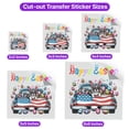 thumbnail image 5 of Happy Easter French Bulldog American Flag Truck Bunny Ears Cutout Transfer Sticker Dog Lover Gifts Transparent Decal Art Decor - 03001, 5 of 5