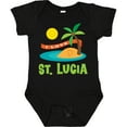 thumbnail image 3 of Inktastic I Love St Lucia Boys or Girls Baby Bodysuit, 3 of 5