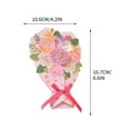 thumbnail image 3 of Ruroz Pop Up Cards, Cupid's Valentine, 12 Inch Life Sized Forever Flower Bouquet 3D Popup Greeting Cards, Valentine's Day, Anniversary Card, Note Card & Envelope, 3 of 3
