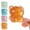Orange, variant on Bear Stress Balls Squishies Toys, Sugar Filled Maltose Squeeze Ball Sensory Fidget Stress Relief Toys,High Density Balls for Calming ,Soft Squeeze Ball Party Favors Birthday Gifts