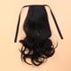thumbnail image 4 of Peluca de pelo largo y rizado de 48 cm, cola de caballo con cordón, postizo sintético, extensiones de cabello de cola de caballo ondulada (negro natural), 4 of 5