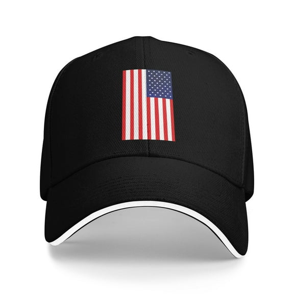 American Flag Unisex Sandwich Cap Classic Baseball Capunisex Adjustable Casquette Dad Hat