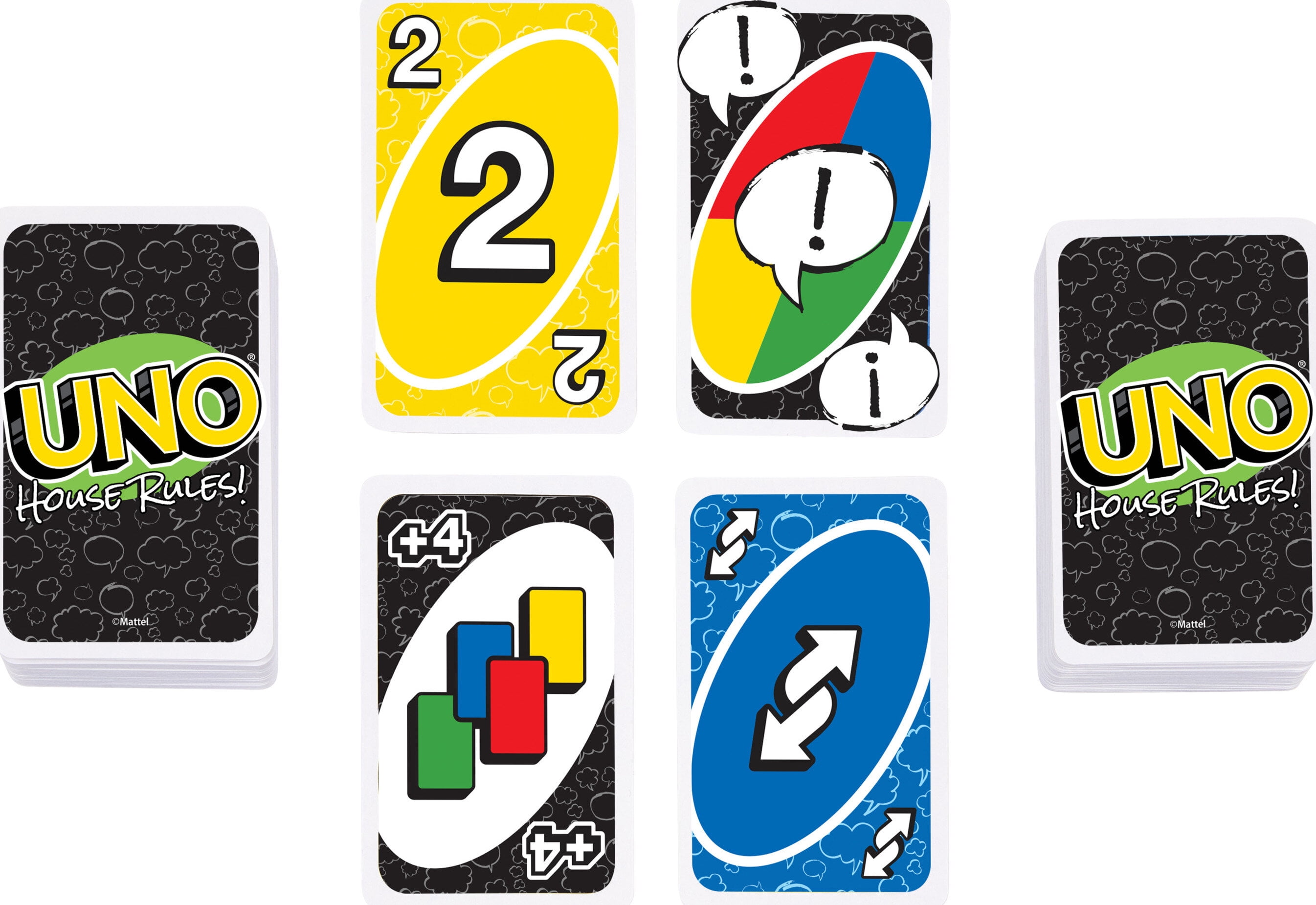 UNO House Rules Card Game for Adult, Family & Game Night