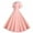 Pink, variant on Viikei Plus Size Short Sleeve Dress for Women 1950s Retro Vintage Swing Dress