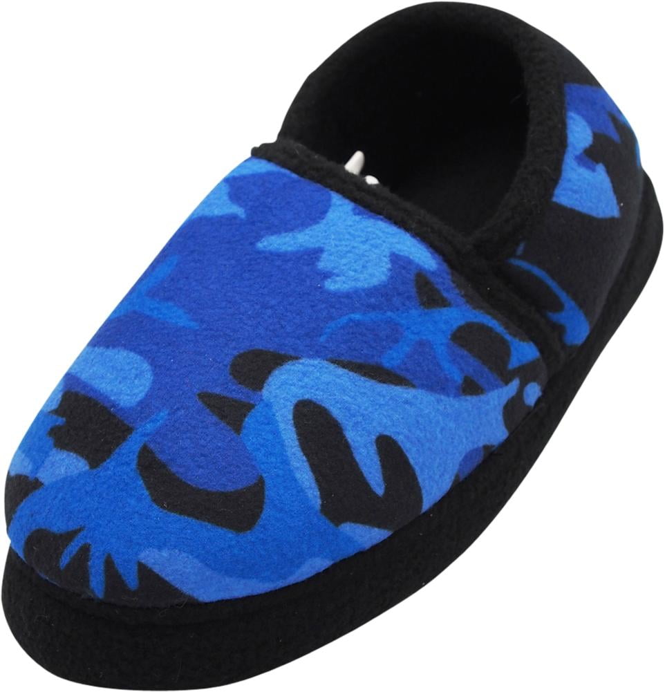 Big Kid Boys Fleece Memory Foam Slip On 