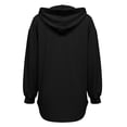 thumbnail image 7 of THNCYX Women Waffle Knit Hooded Henley Shirts Drawstring Hoodies Long Sleeve Tops Loose Fit Casual Sweatshirt Fall Clothes, 7 of 7