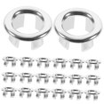 thumbnail image 5 of HEMOTON  20 Pcs Sink Basin Trim Overflow Ring Bathroom Kitchen, 5 of 8