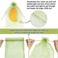 thumbnail image 4 of 100Pcs Fruit Protection Bags (4X6 Inches) Green Mesh Lid Bag Drawstring Mesh for Fruit Protection Vegetable Garden, 4 of 4