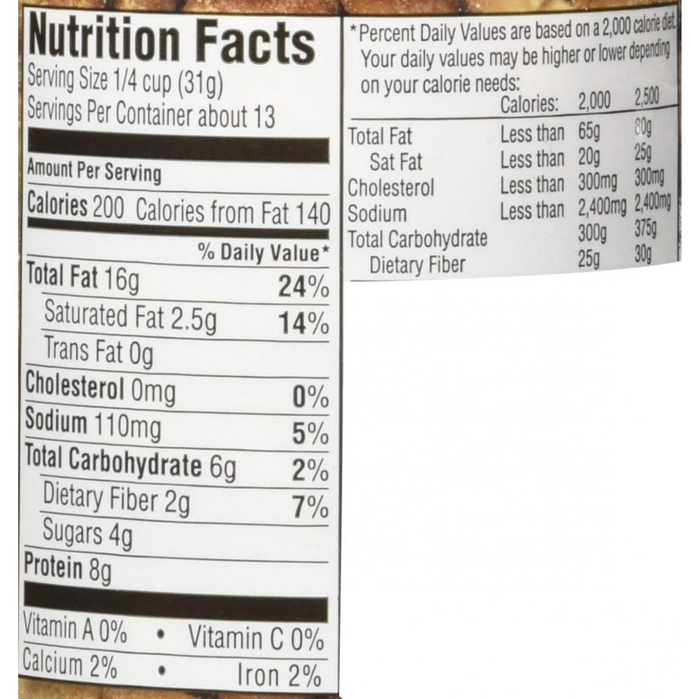 Honey Roasted Peanuts Nutrition Facts