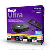 Roku Ultra | Streaming Device 4K/HDR/Dolby Vision, Roku Voice Remote with Headphone Jack, Premium HDMI® Cable