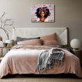 thumbnail image 5 of Vintage African American Women Wall Art Fashion Black Girl Portrait Canvas Pictures You Are Bible Quotes Poster for Living Room Bedroom Home Office Framed Inspirational Gift for Women 12"x16", 5 of 6