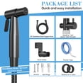 thumbnail image 4 of Handheld Bidet Sprayer for Toilet, Premium Stainless Steel Bathroom Bidet Sprayer Set for Baby Wash, Baby Cloth Diaper Sprayer, Shower Sprayer for Pet, Handheld Bidet Spray Water Kit for Self Cleaning, 4 of 8