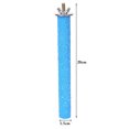thumbnail image 2 of Bird Perch Stand Wood Rough Surface Birds Paw Grinding Perch Standing Parrot Toy, 2 of 6